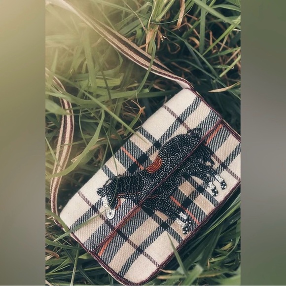 Anthropologie Fiona Beaded Bag: Animal Edition - Horse 🐴 NWOT - Picture 2 of 5